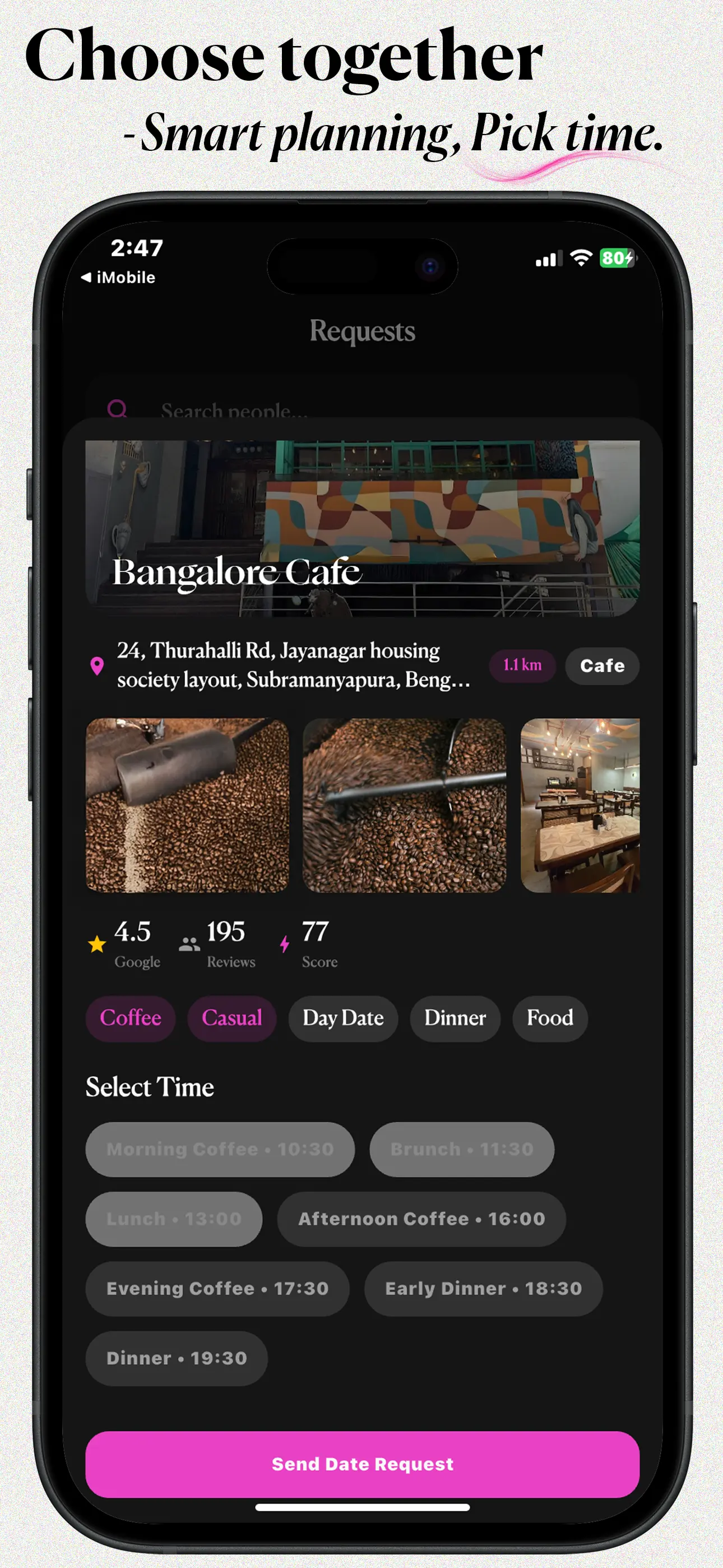 Sugarsip project screen 3