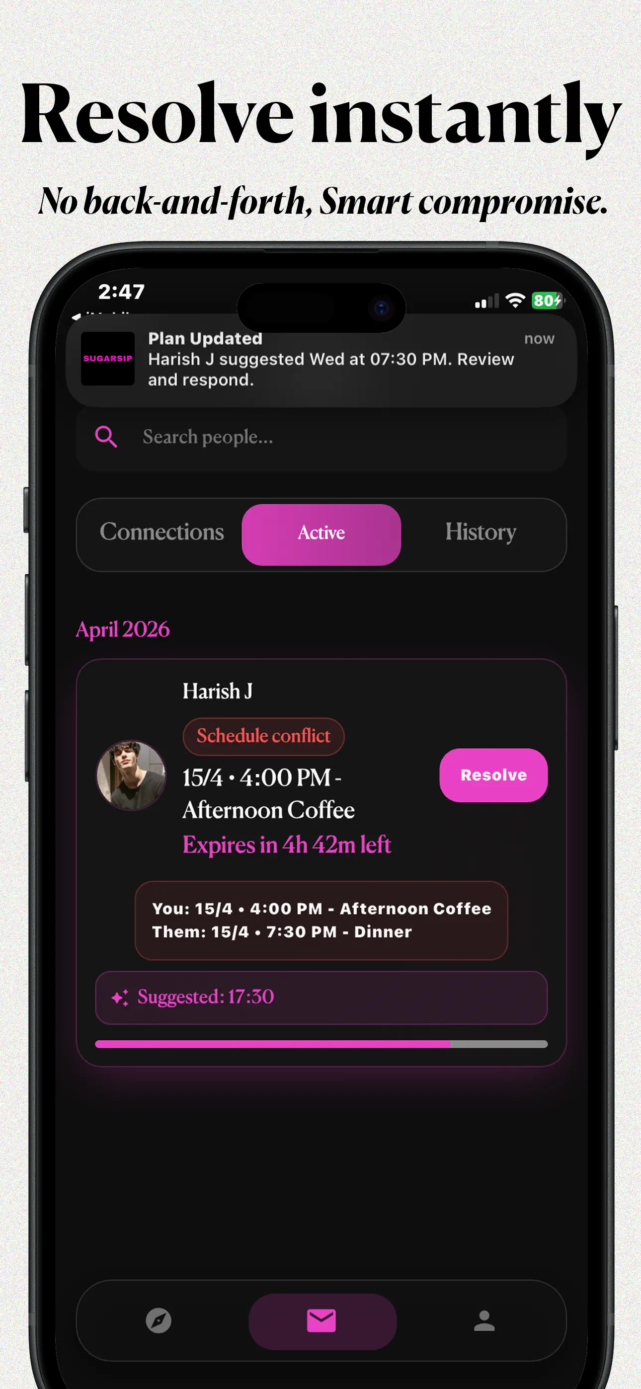 Sugarsip project screen 4
