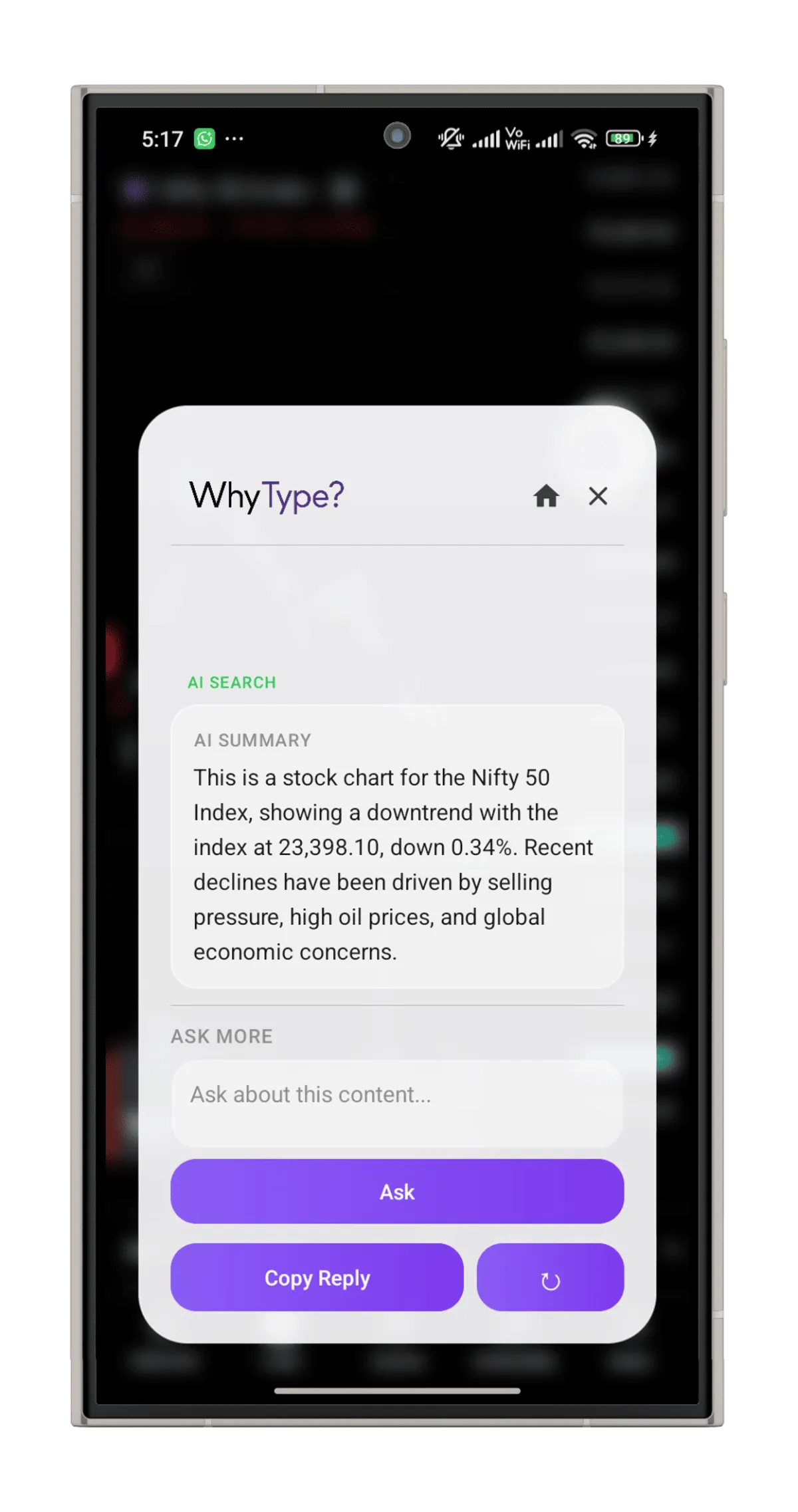 Whytype project screen 4